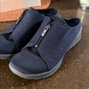 Made by Bzee Navy Slip-On Shoes with Zipper